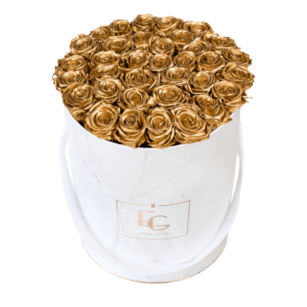 Classic Infinity Rosebox | Gold | L