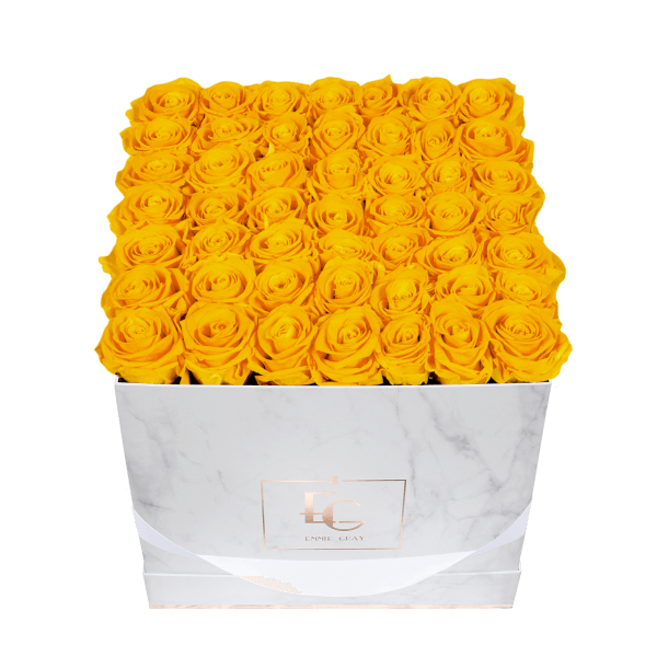 Classic Infinity Rosebox | Sunny Yellow | L