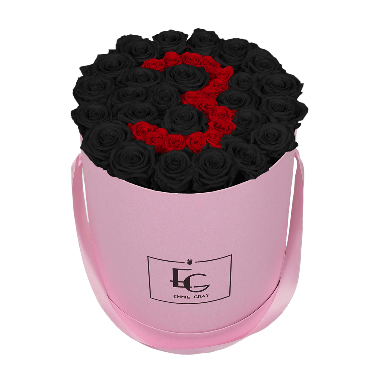 NUMBER INFINITY ROSEBOX | BLACK BEAUTY & VIBRANT RED | L