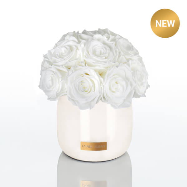 Premium Off White Metallic Infinity | Pure White | S