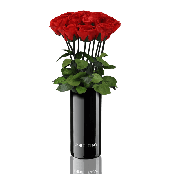 Classic Vase Set | Vibrant Red | 10 ROSES