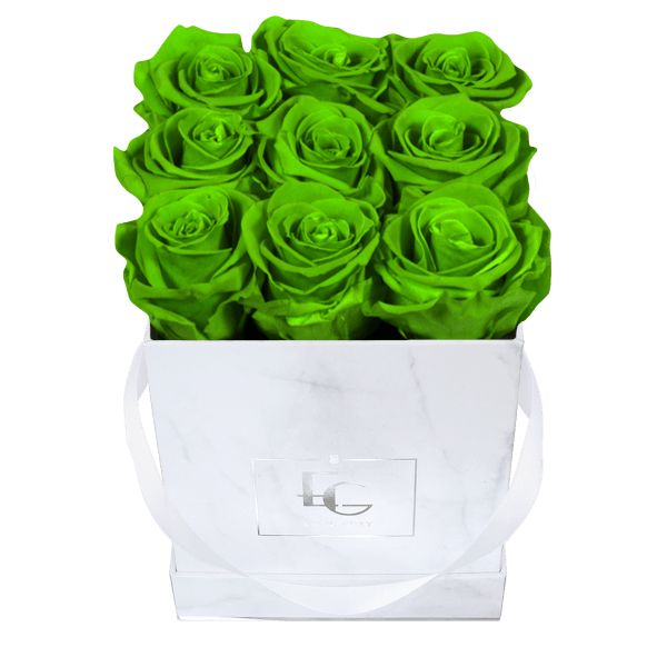 Classic Infinity Rosebox | Green Glow | S