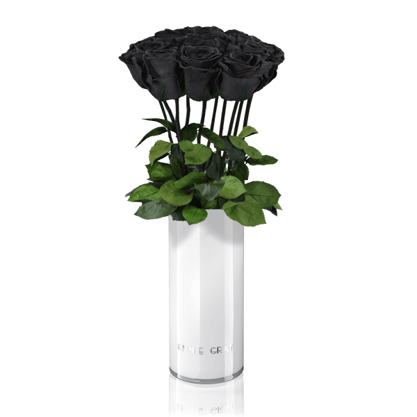 Classic Vase Set | Black Beauty | 10 ROSES