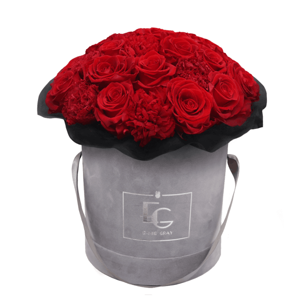 SPLENDID CARNATION INFINITY ROSEBOX | VIBRANT RED | M