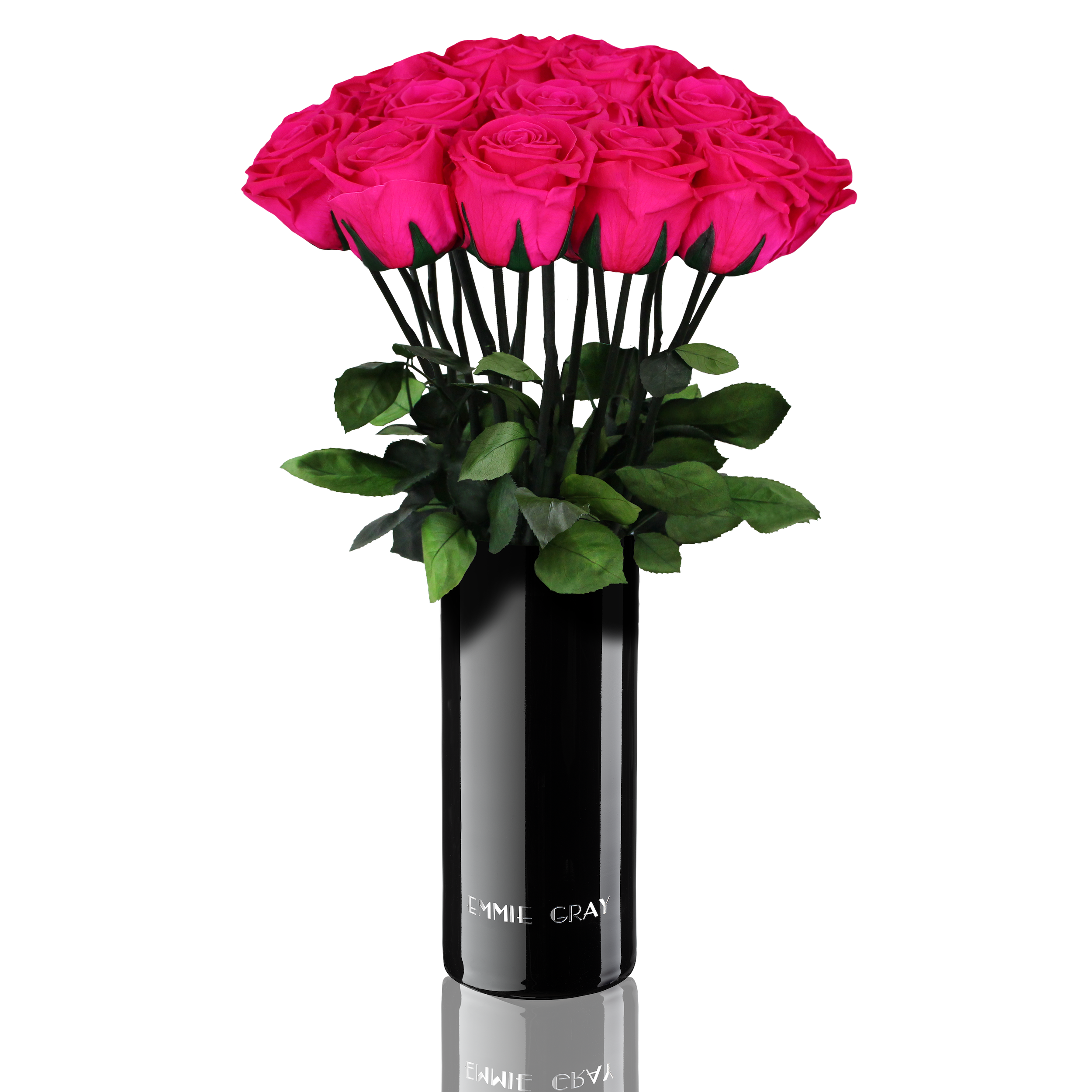 Classic Vase Set | Hot Pink | 15 ROSES