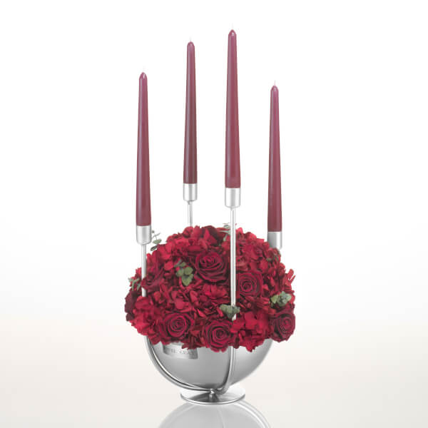 Premium Candle Bowl Infinity | Burgundy | L