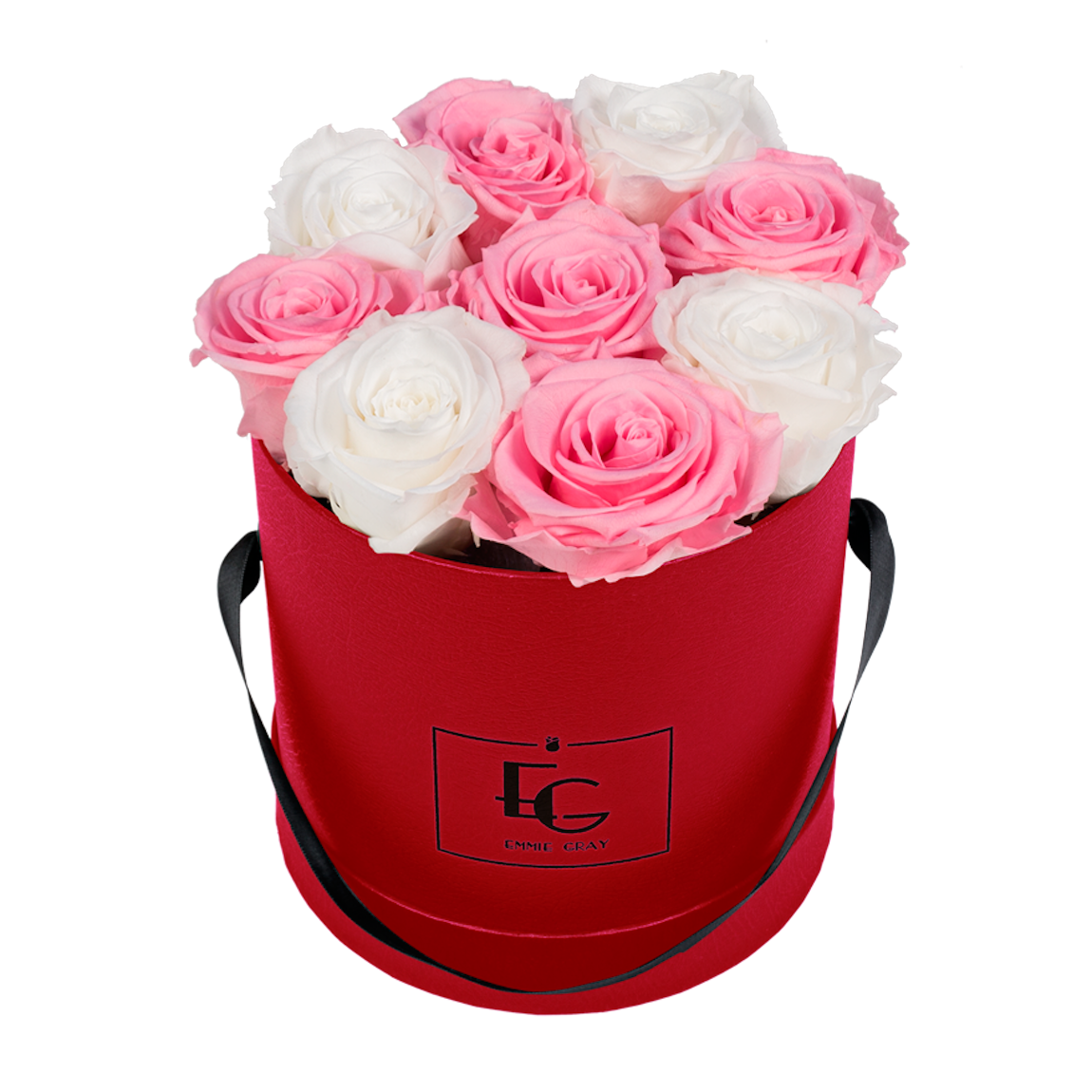 MIX INFINITY ROSEBOX | PURE WHITE & BRIDAL PINK | S