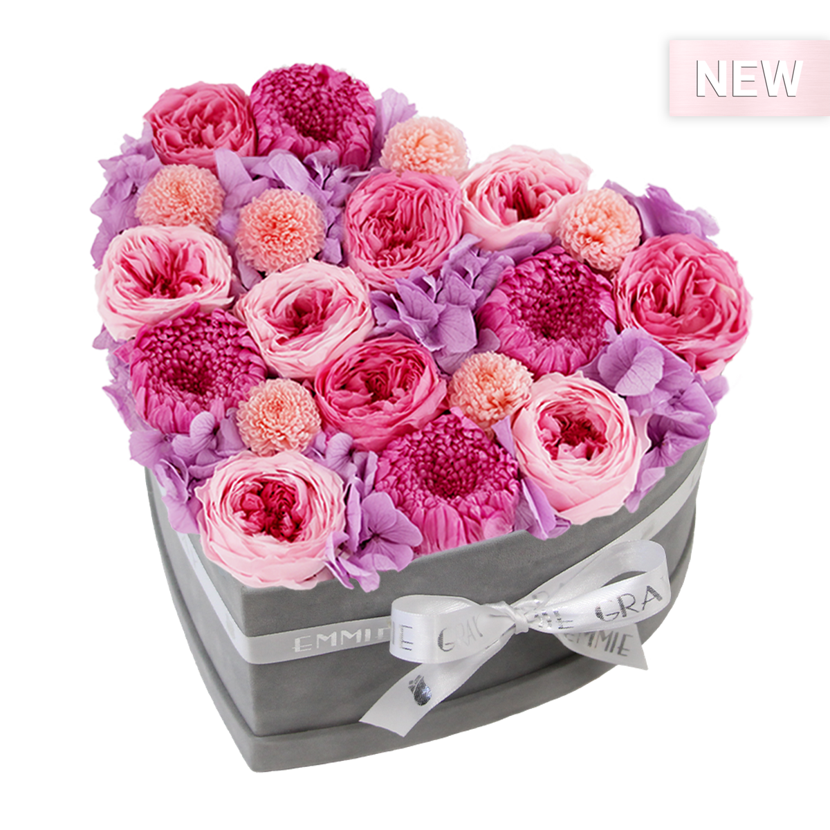 Mix Infinity Rosebox | Bridal Pink, Baby Lilli & Baby Pink | M