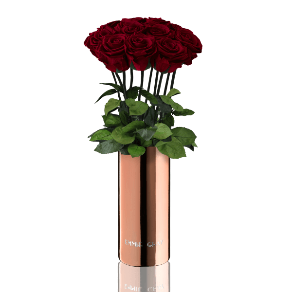 Classic Vase Set | Burgundy | 10 ROSES