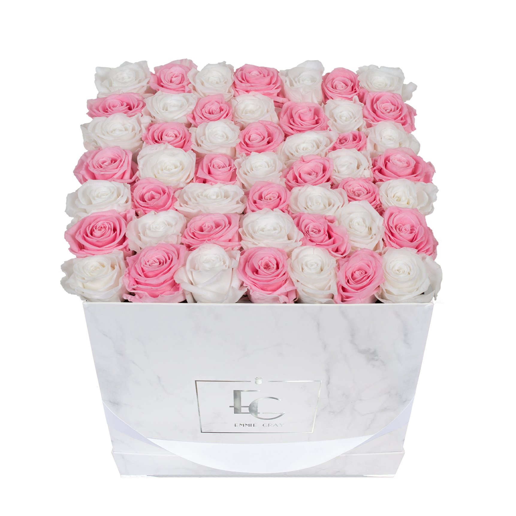 Mix Infinity Rosebox | Bridal Pink & Pure White | L Mix Infinity Rosebox | Bridal Pink & Pure White | L