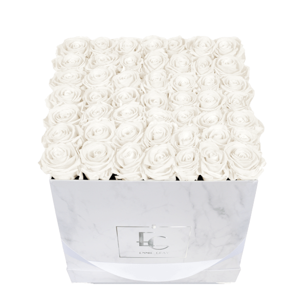 Classic Infinity Rosebox | Pure White | L