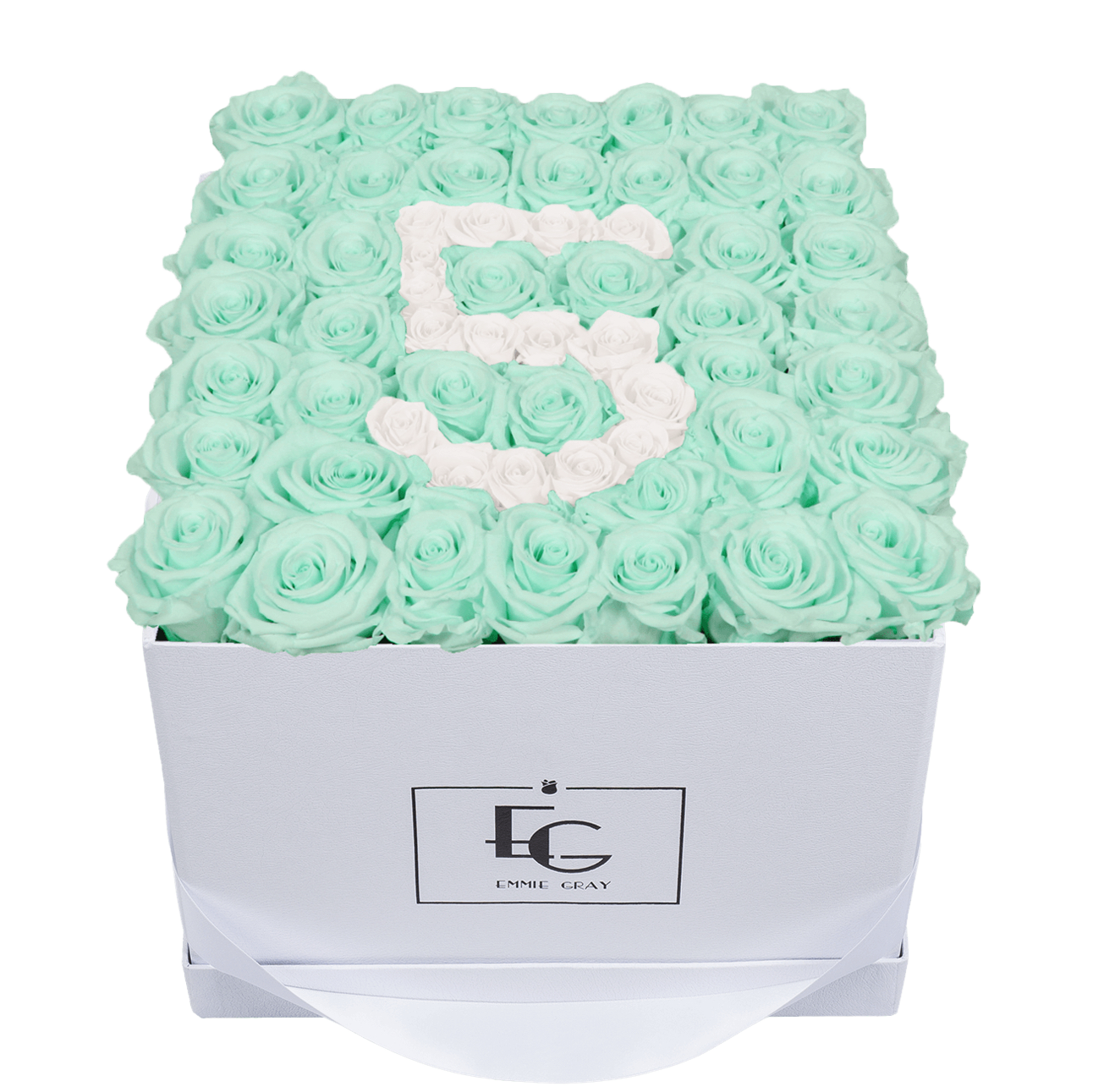NUMBER INFINITY ROSEBOX | MINTY GREEN & PURE WHITE | L