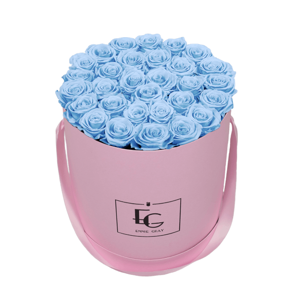 CLASSIC INFINITY ROSEBOX | BABY BLUE | L