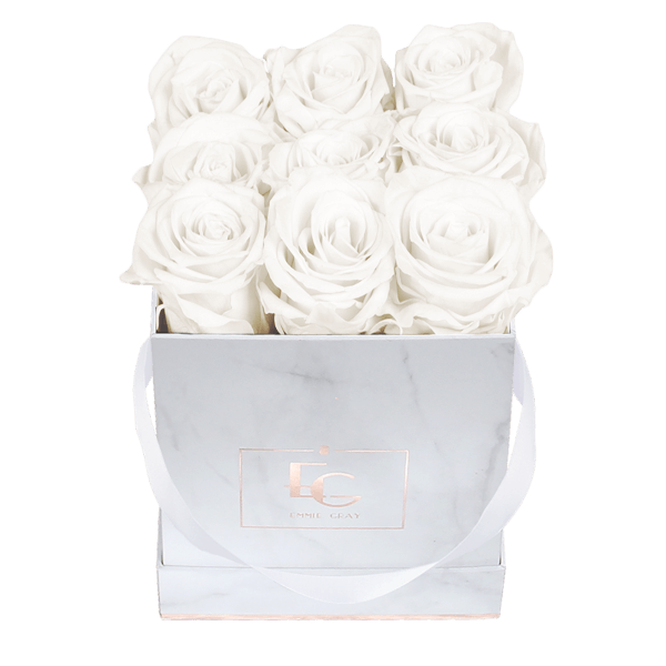 Classic Infinity Rosebox | Pure White | S