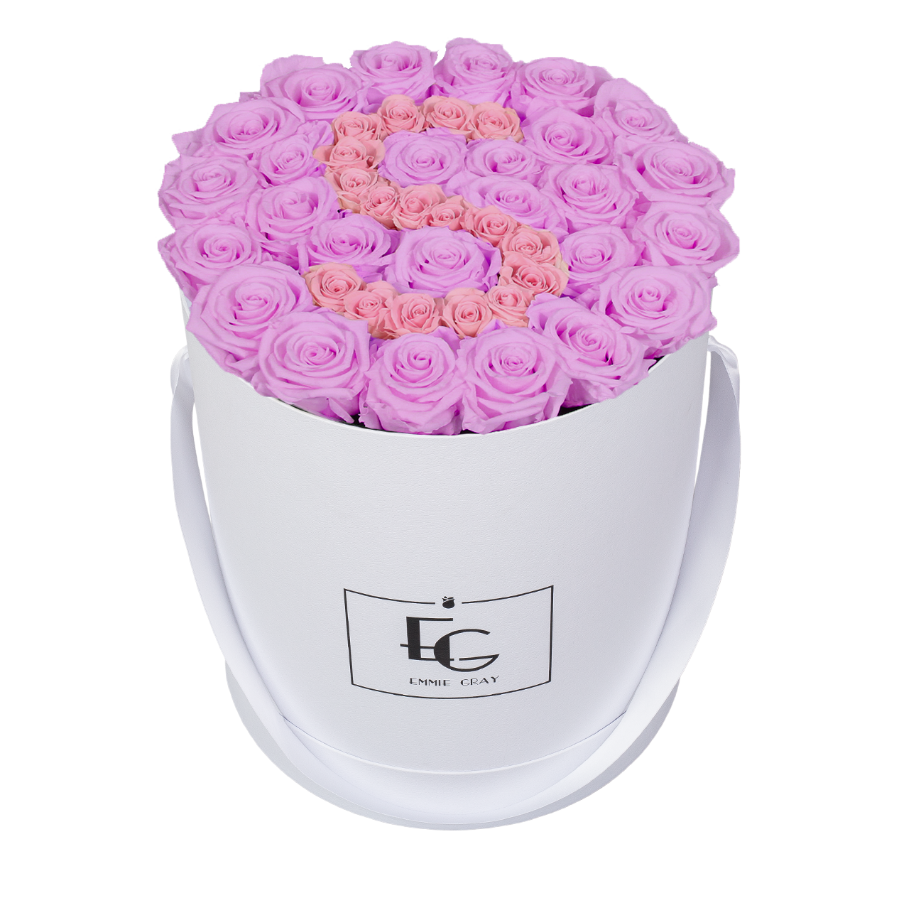 LETTER INFINITY ROSEBOX | BABY LILLI & BRIDAL PINK | L