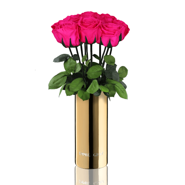 Classic Vase Set | Hot Pink | 10 ROSES