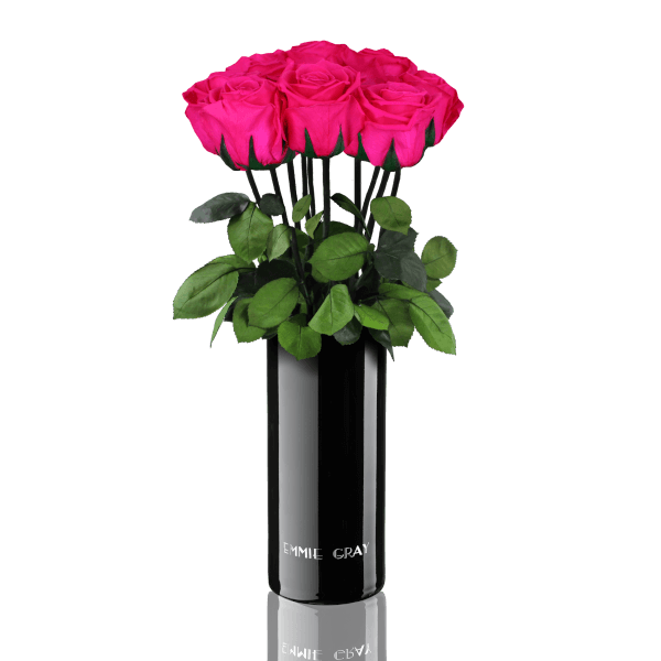 Classic Vase Set | Hot Pink | 10 ROSES