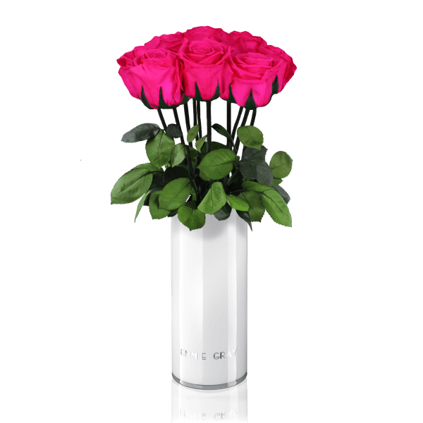 Classic Vase Set | Hot Pink | 10 ROSES