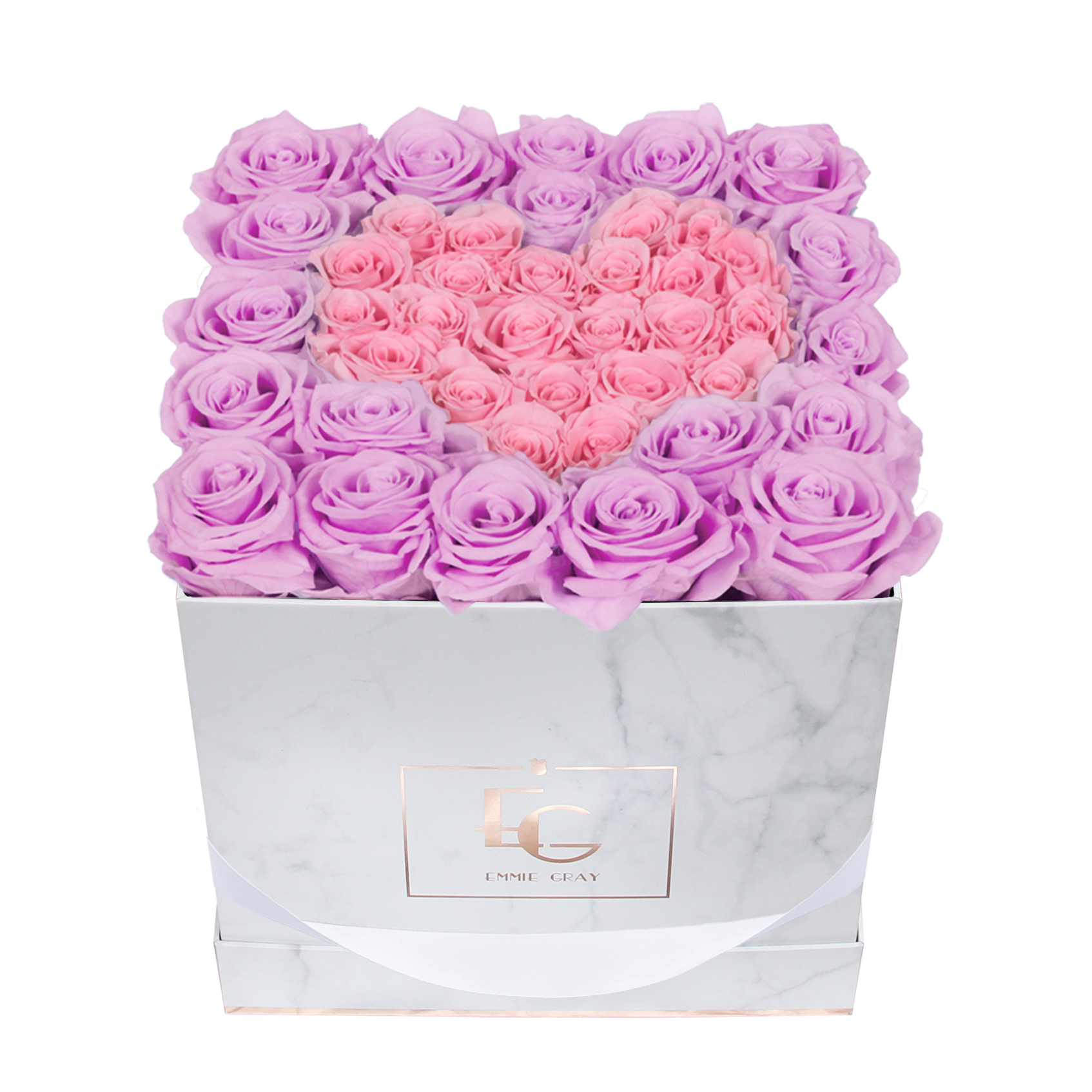 Heart Symbol Infinity Rosebox | Baby Lilli & Bridal Pink | M