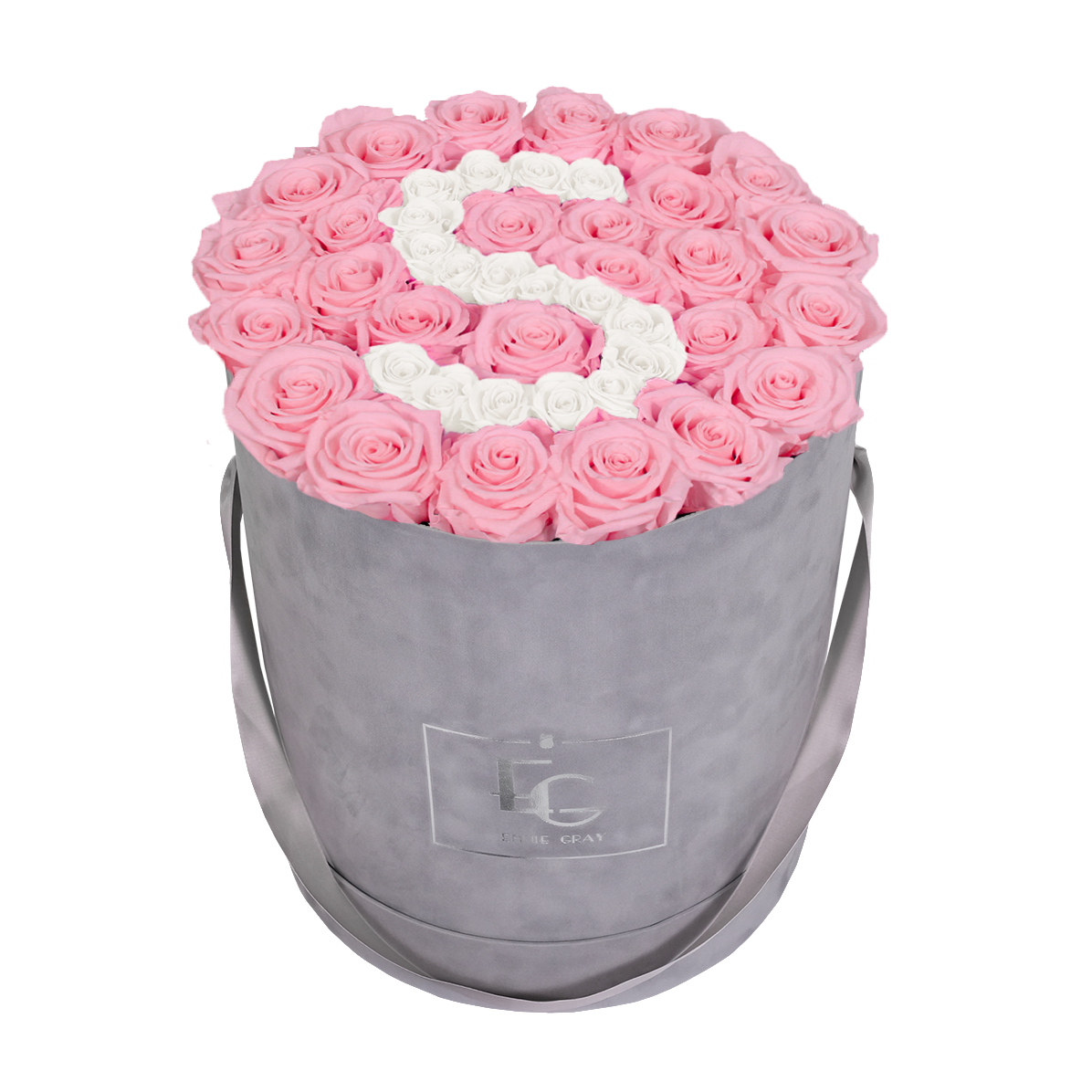 LETTER INFINITY ROSEBOX | BRIDAL PINK & PURE WHITE | L LETTER INFINITY ROSEBOX | BRIDAL PINK & PURE WHITE | L