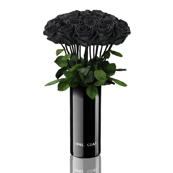 Classic Vase Set | Black Beauty | 15 ROSES