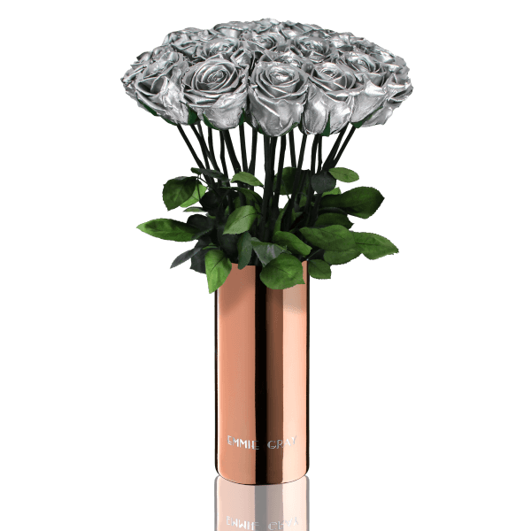 Classic Vase Set | Silver | 15 ROSES