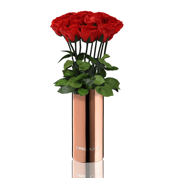 Classic Vase Set | Vibrant Red | 10 ROSES