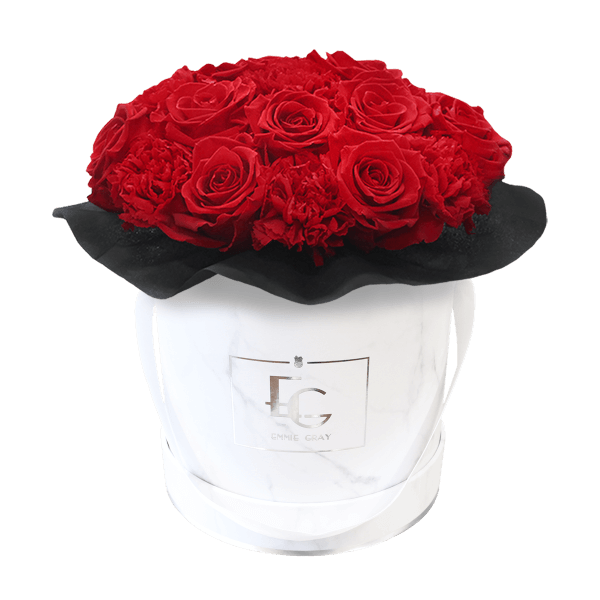 SPLENDID CARNATION INFINITY ROSEBOX | VIBRANT RED | S